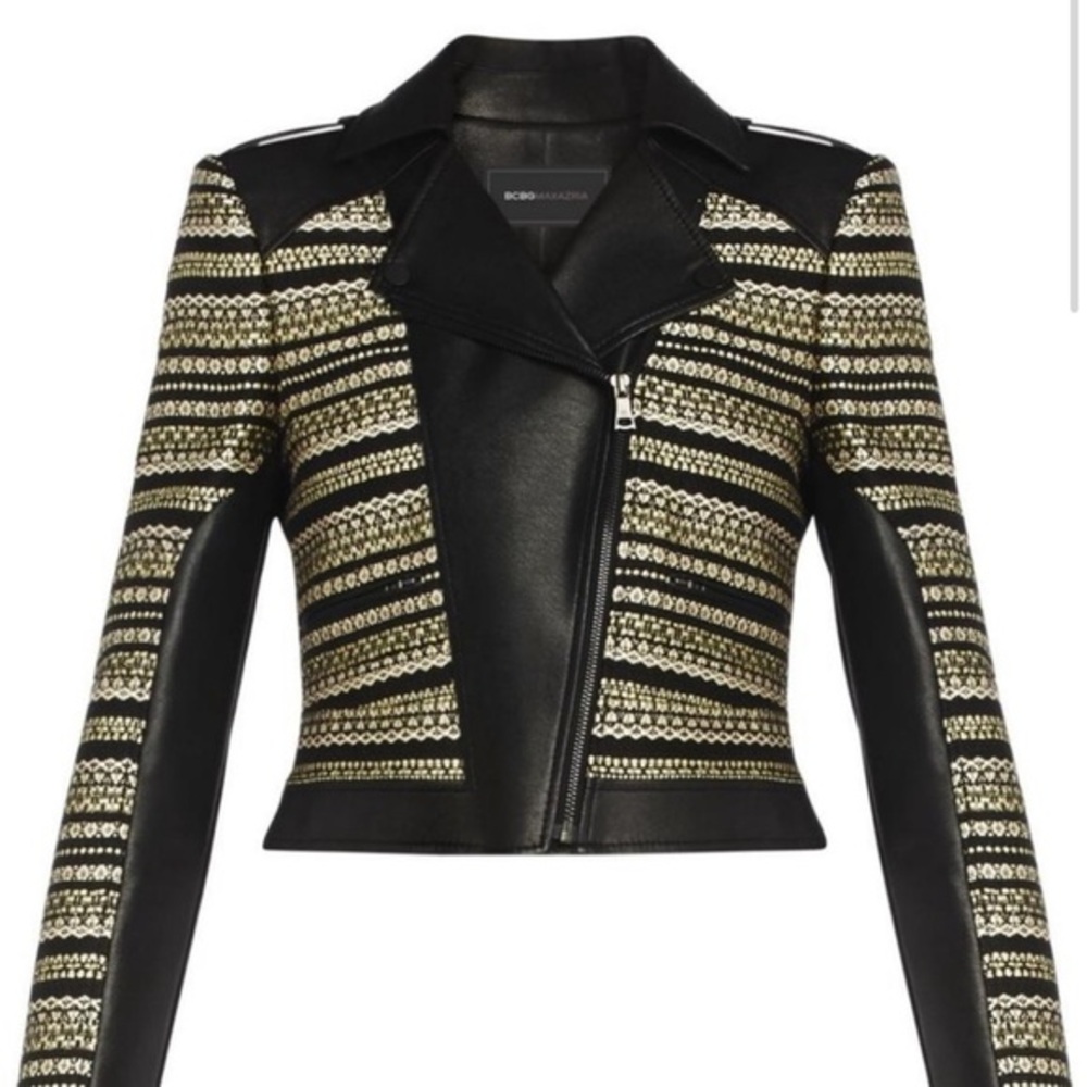 BCBGMaxazria Leather Moto Jacket